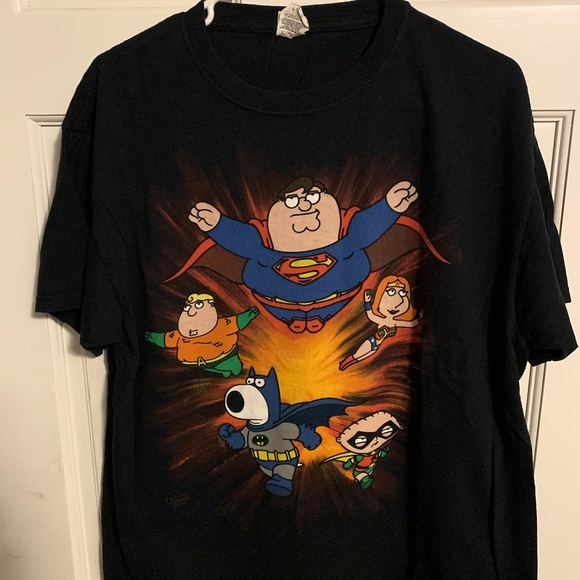 Vintage Family Guy Superhero Tshirt Tee 